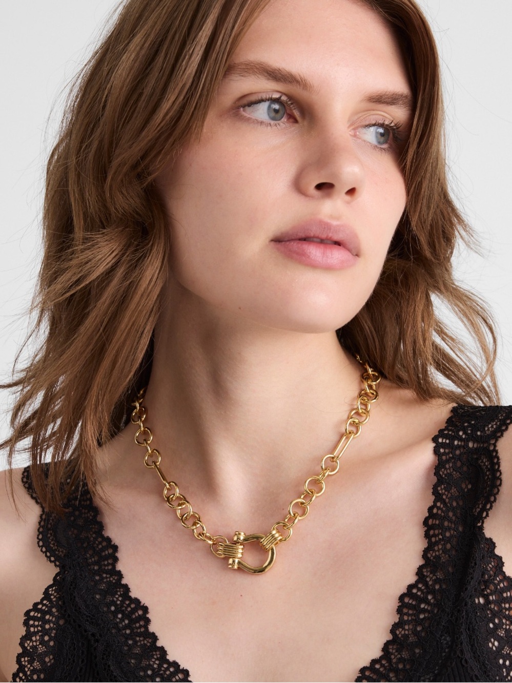 Madewell Gold Link Necklace - Picture 2 of 5
